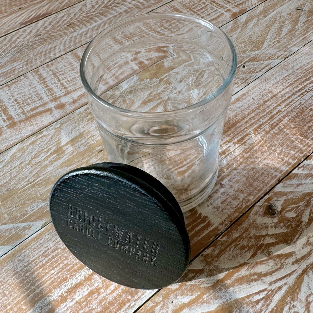 🕯️Bridgewater Candle Co. Candle Glass Container Jar w/ Lid🕯️ ~ 8.8 oz